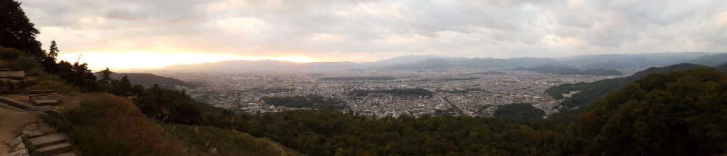 Sunset viewpoint near the Eastern Kyoto Trail