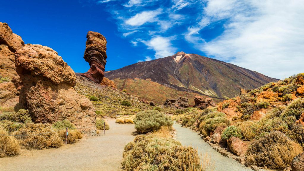 National Park of Spain El Teide- trekking